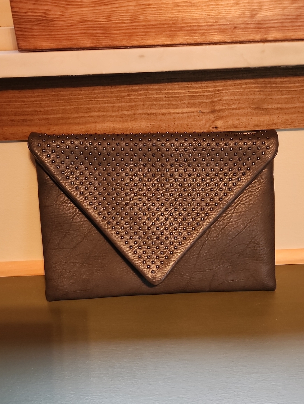 Urban Expressions Grey Clutch/Shoulder Bag